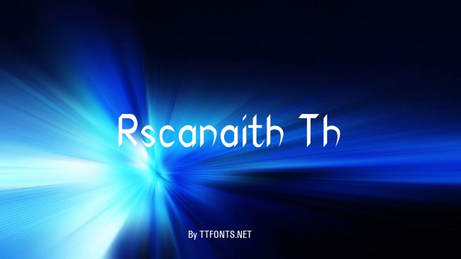 Rscanaith Th example